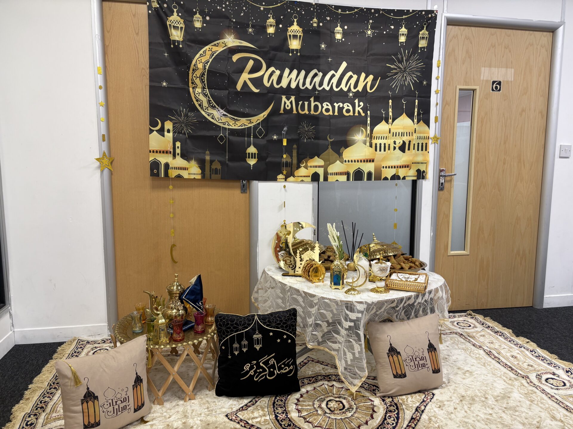 Ramadan decorations for our community Iftar meal